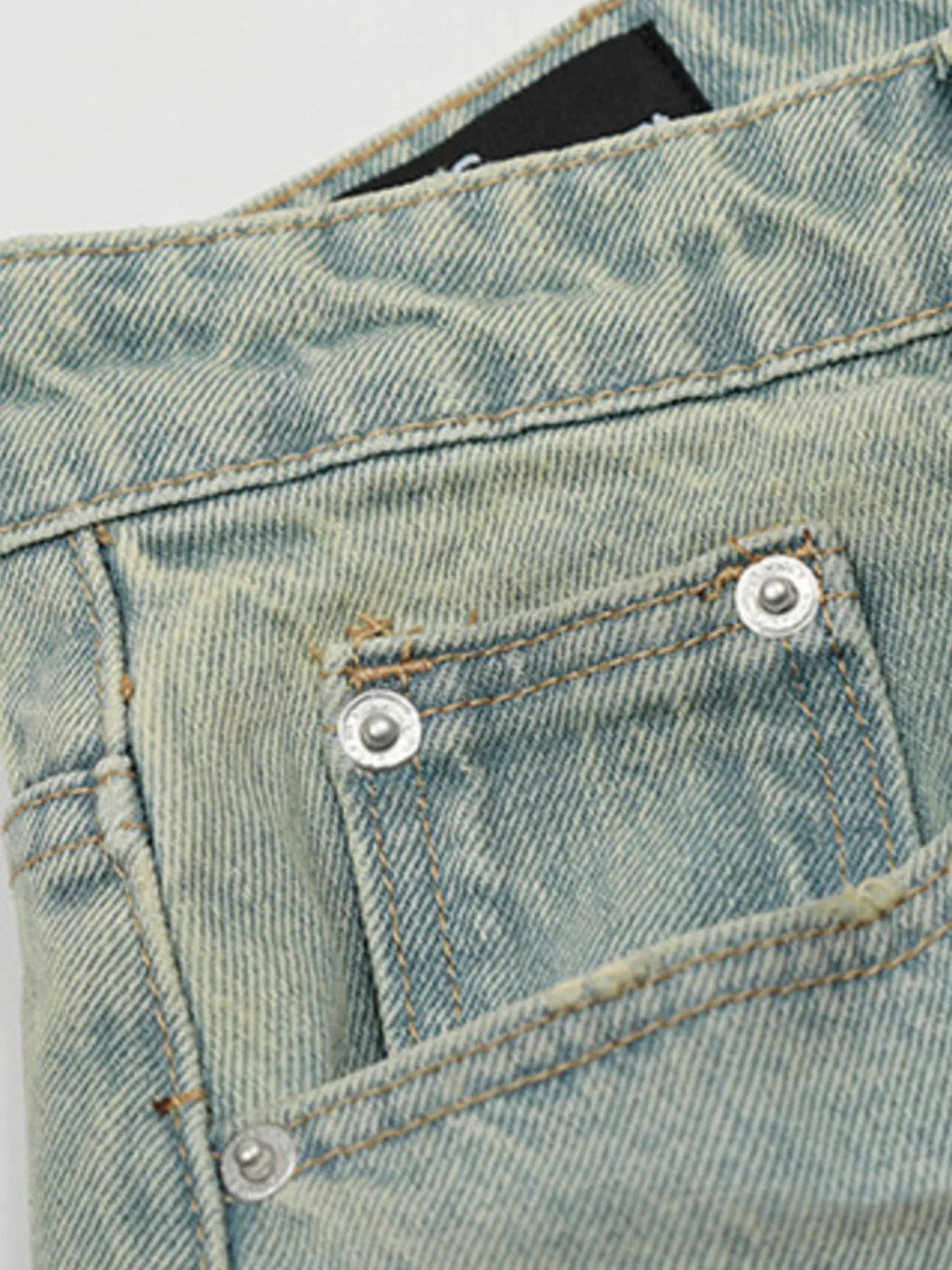 Men's Vintage Washed Wide Leg Jeans