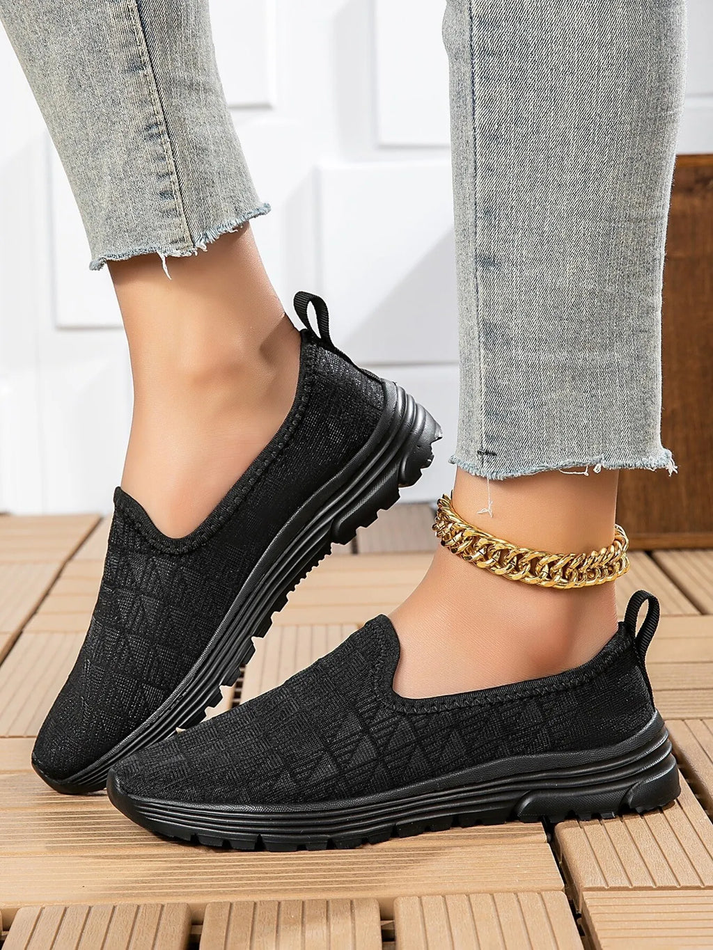 Breathable Mesh Slip-On Sneakers