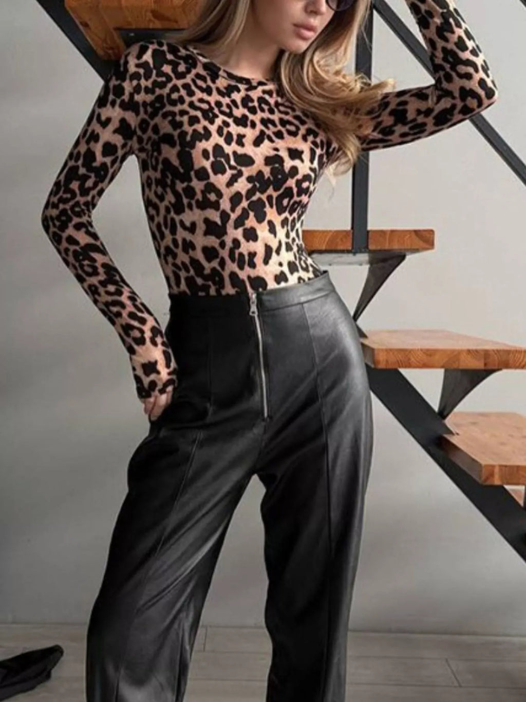 Leopard Long Sleeve Bodysuit