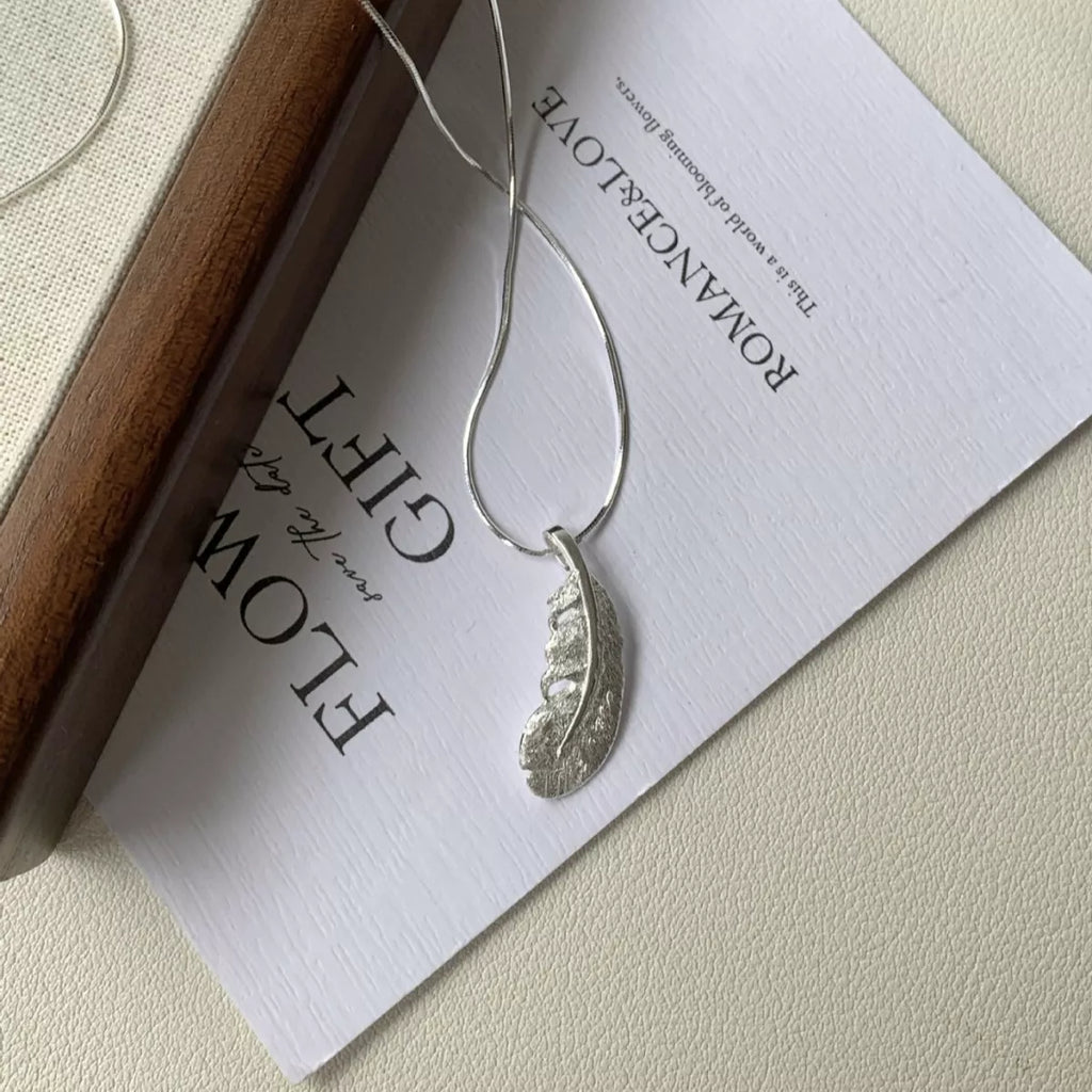 Feather Pendant Necklace
