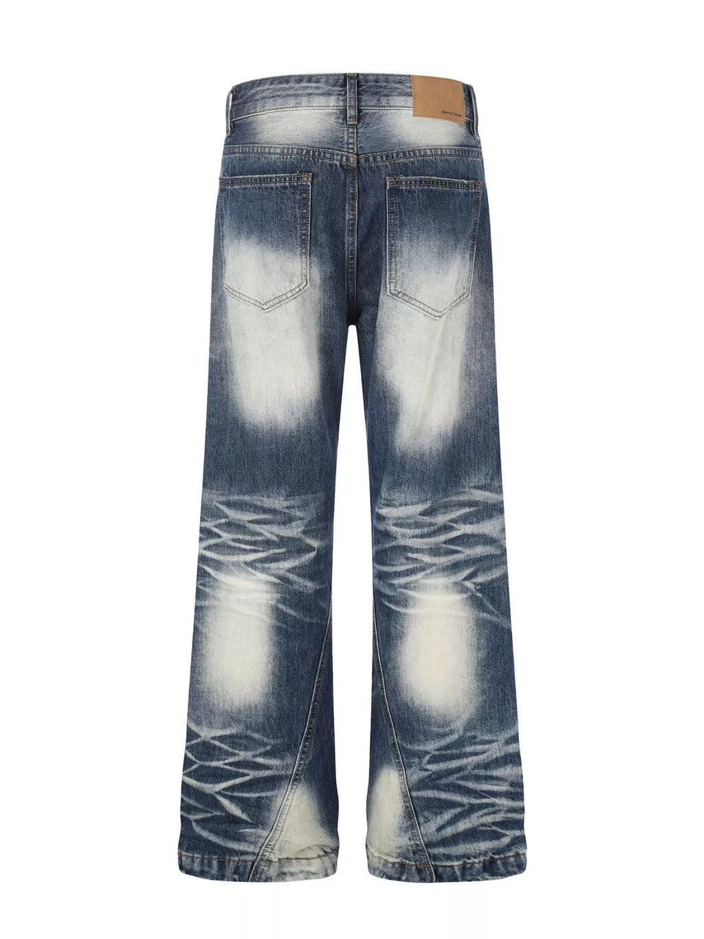 Men's Studded Washed Bootcut Jeans
