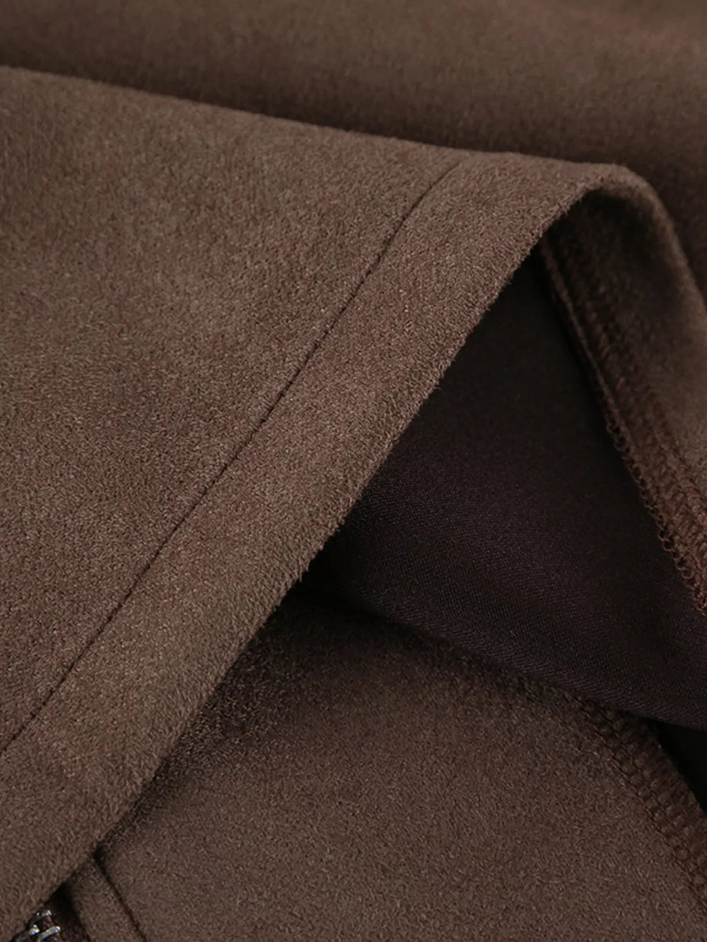 Zip-Up Dropped Shoulder Jacket