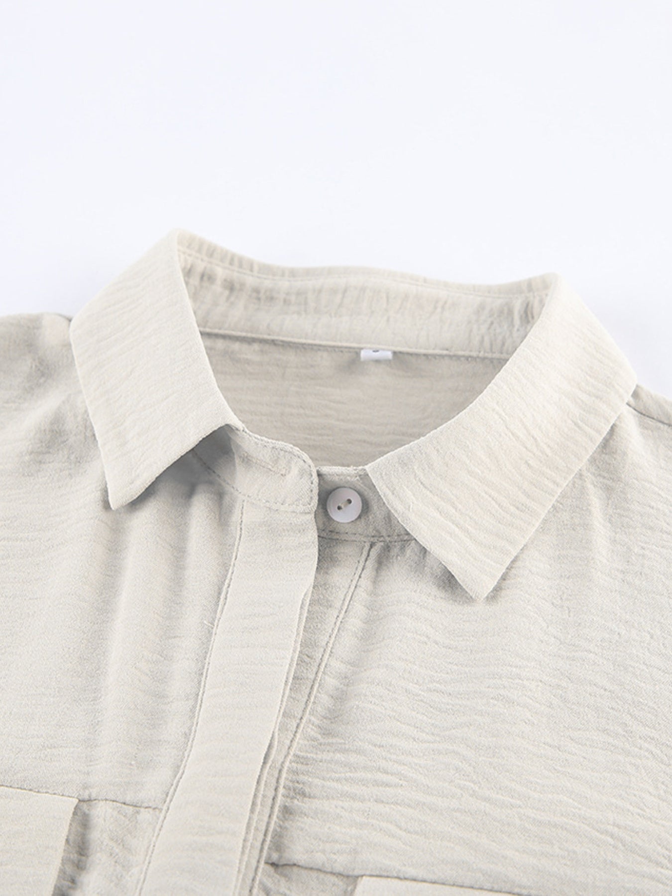 Chest Pocket Short Sleeve Wide Leg Jumpsuit