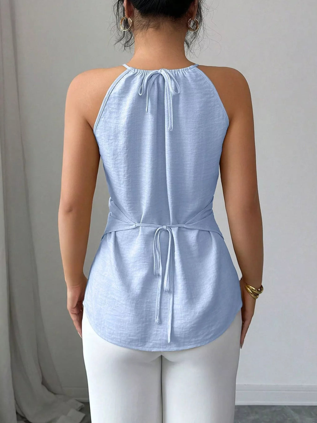 Halter Neck Crisscross Cami