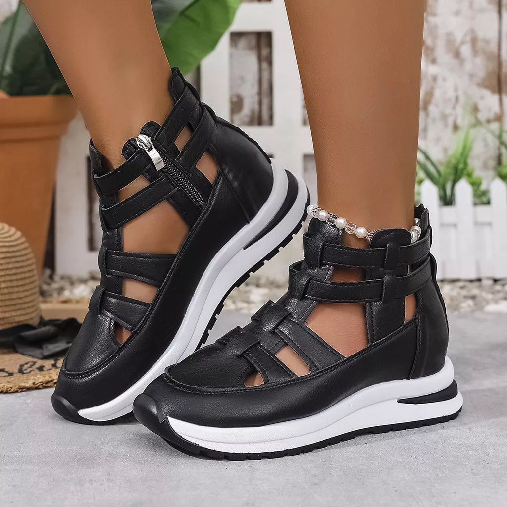 Cutout Platform Sneakers