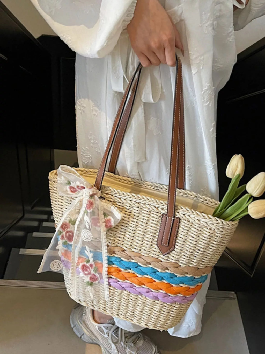 Straw Woven Shoulder Bag