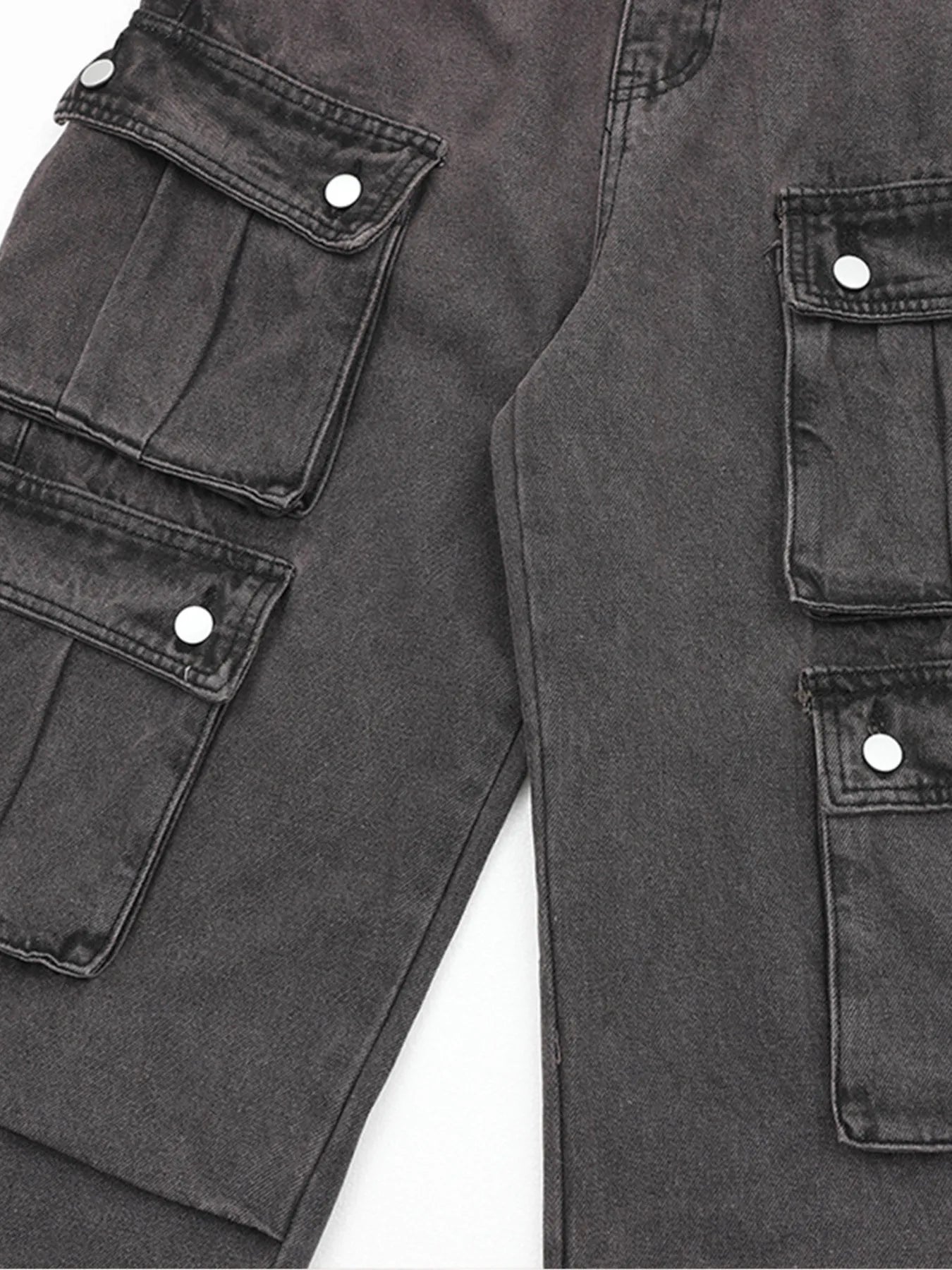 Men's Multi-Pocket Cargo Straight Jeans