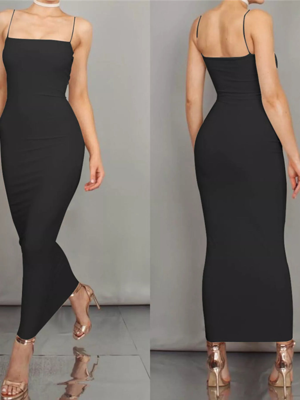 Sleeveless Bodycon Midi Dress