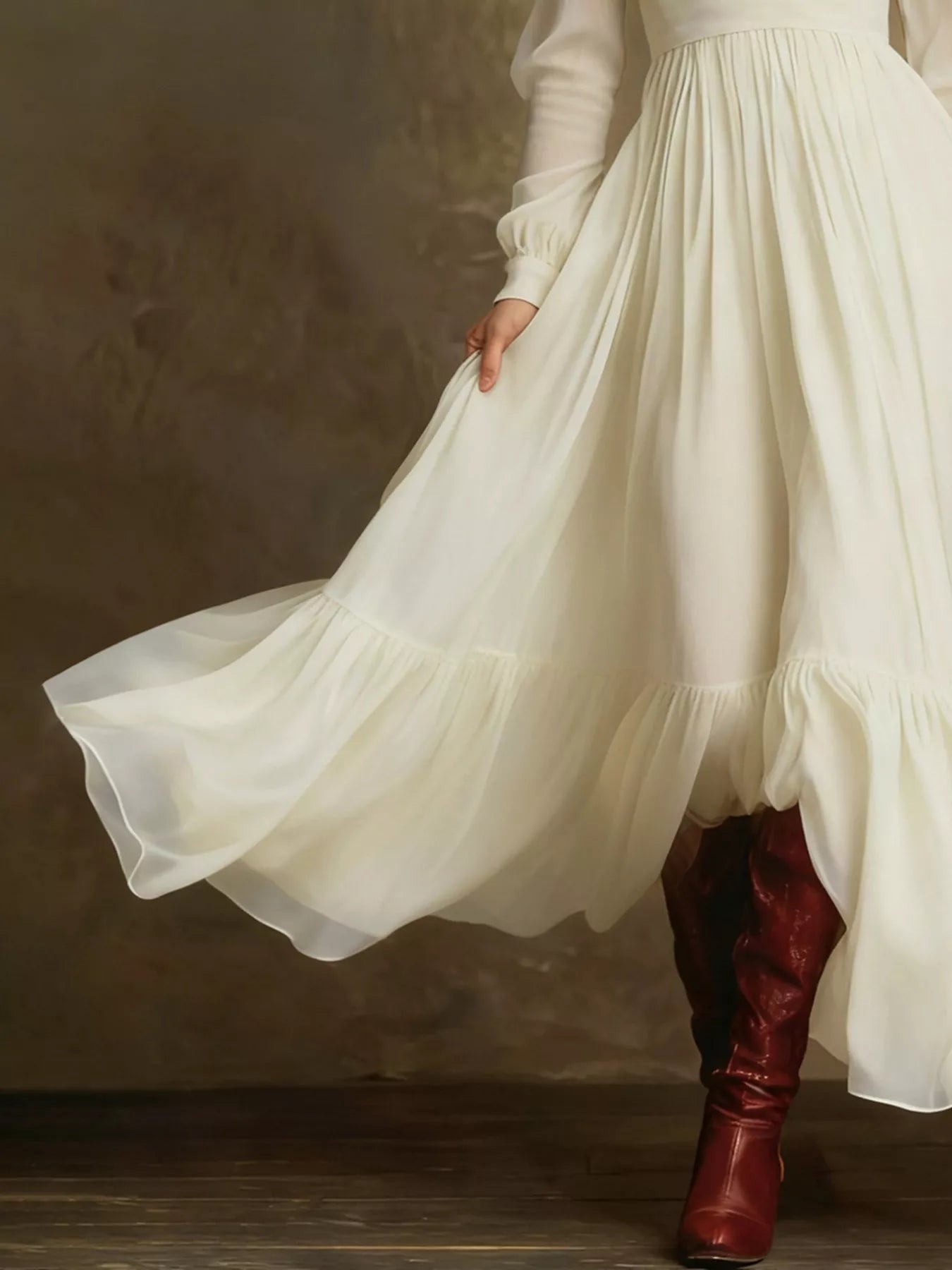 Long Sleeve Flowy Maxi Dress