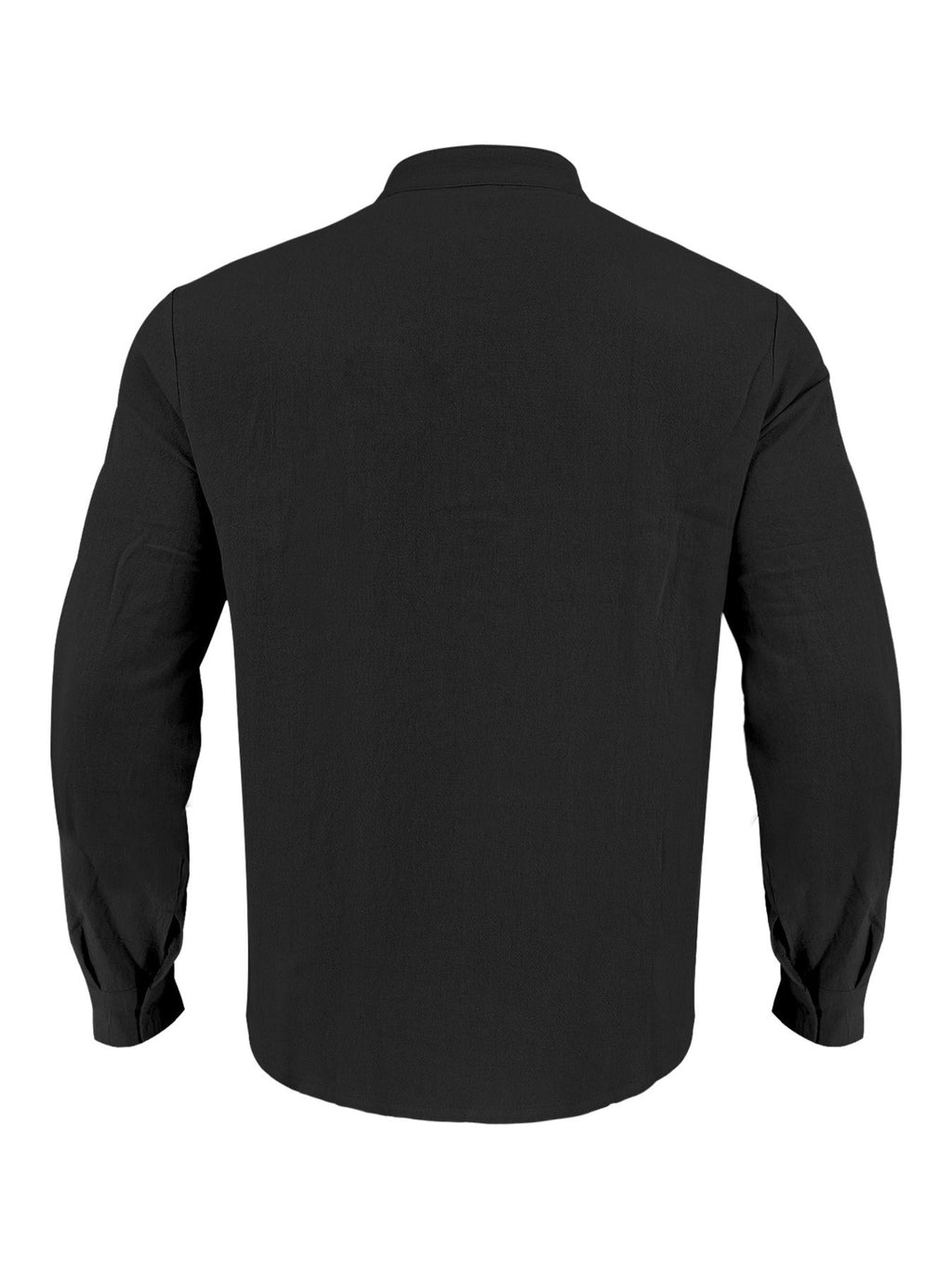 Men's Full Size Button Detail Long Sleeve Shirt Plus Size