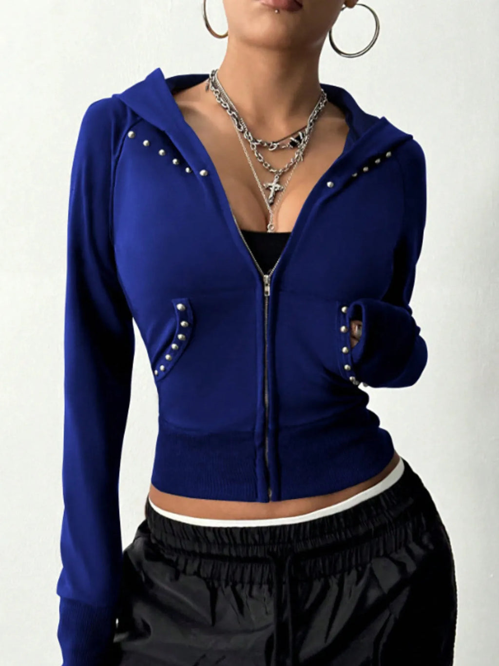 Zip-Up Long Sleeve Hoodie