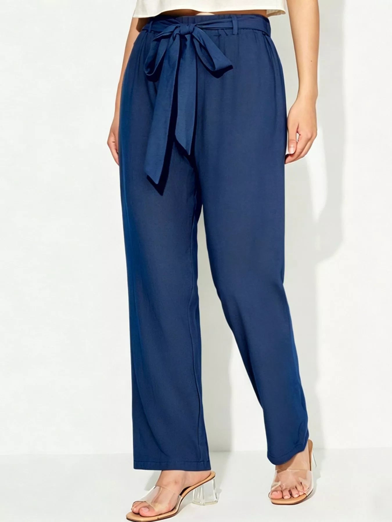 Tied Wide Leg Pants