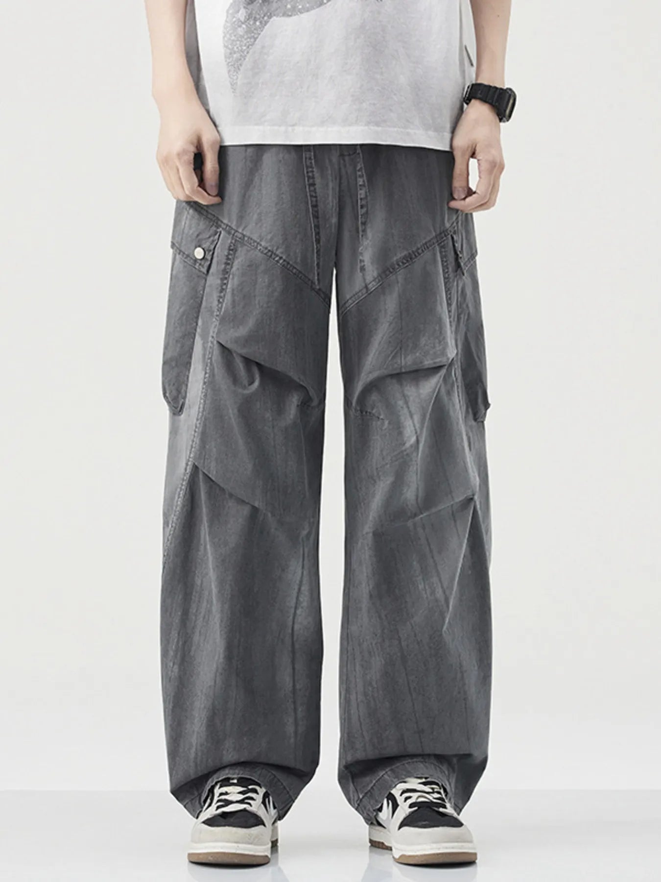 Men's Wide Leg Drawstring Pants