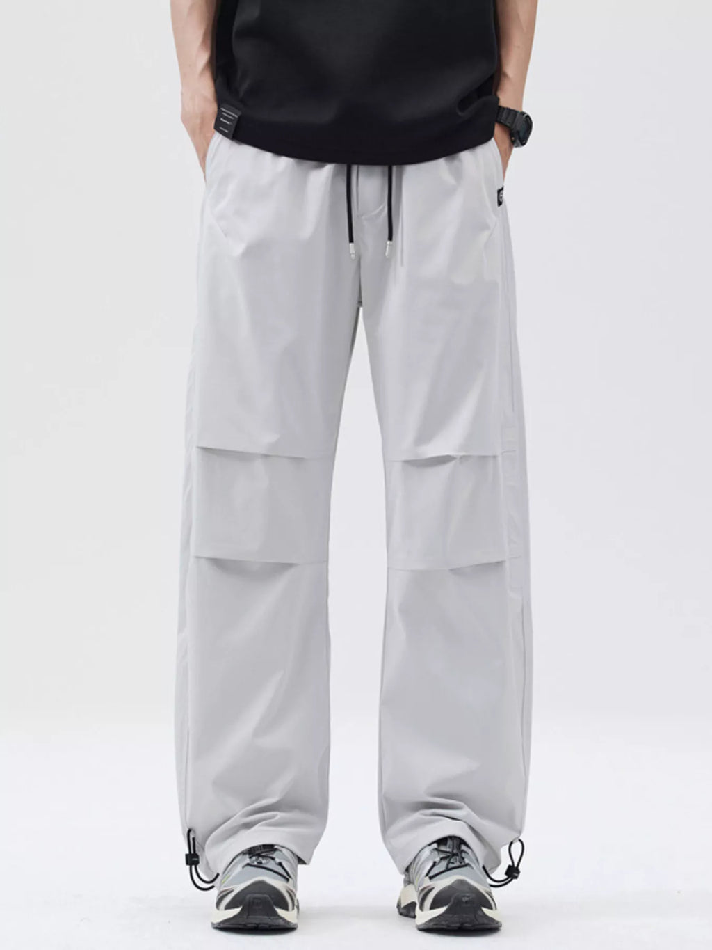 Men's Full Size Relaxed Fit Drawstring Pants Plus Size