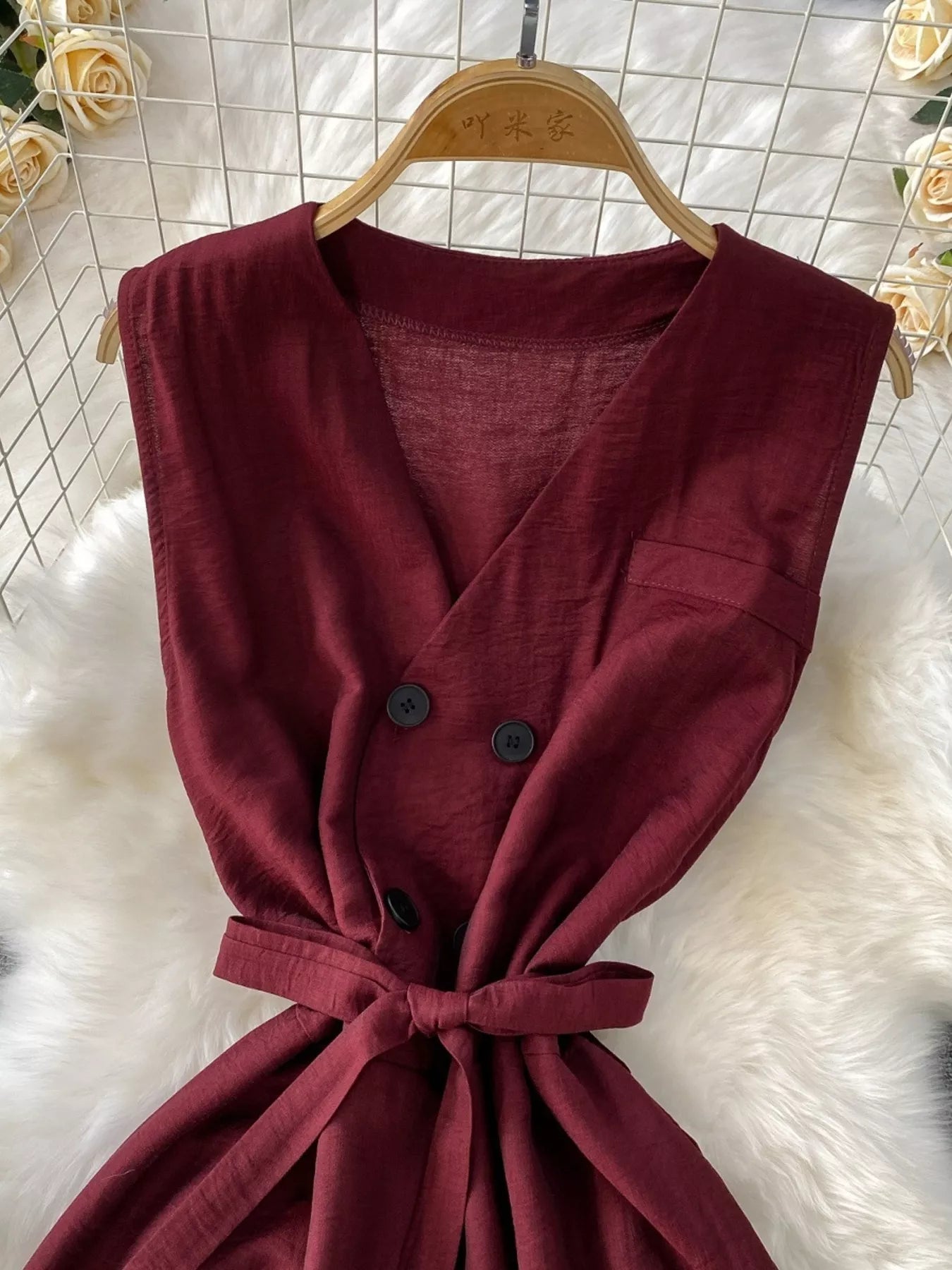 Sleeveless Wide Leg Jumpsuit