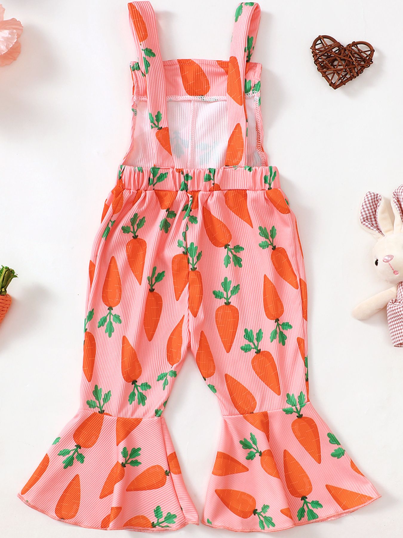 Children's Printed Flare Overalls