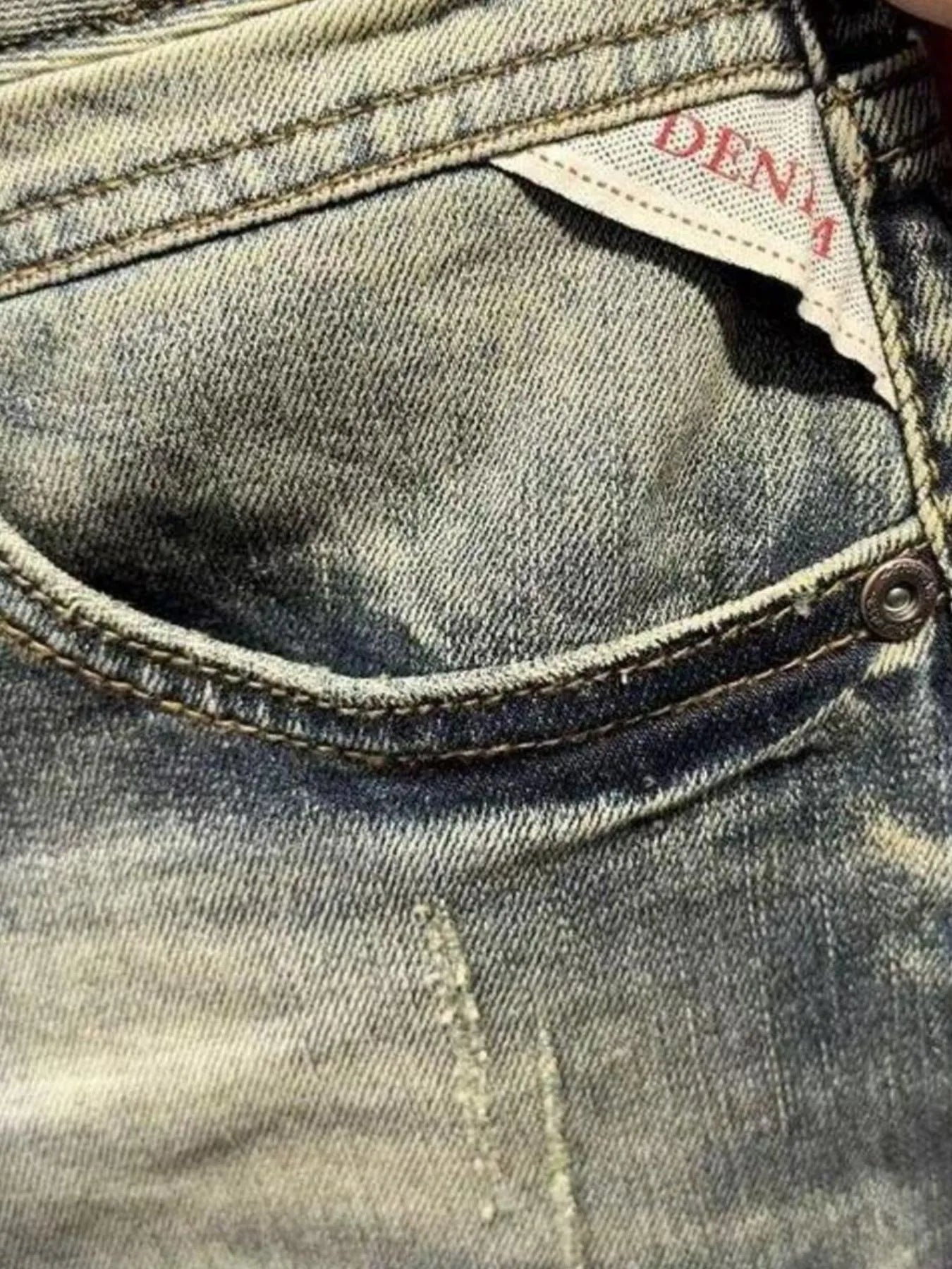 Men's Washed Denim Shorts