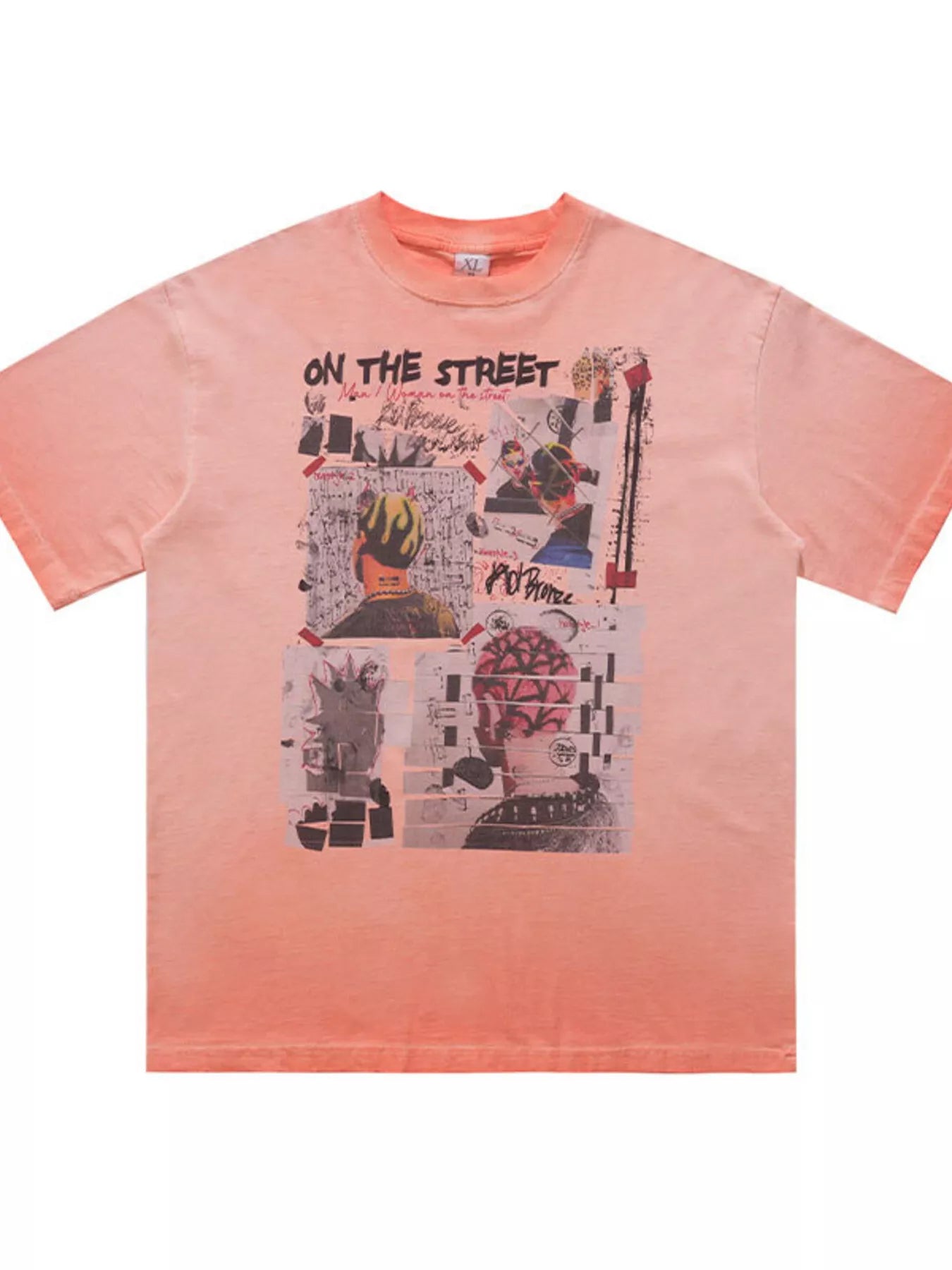 Men's Graphic Round Neck Streetwear T-Shirt