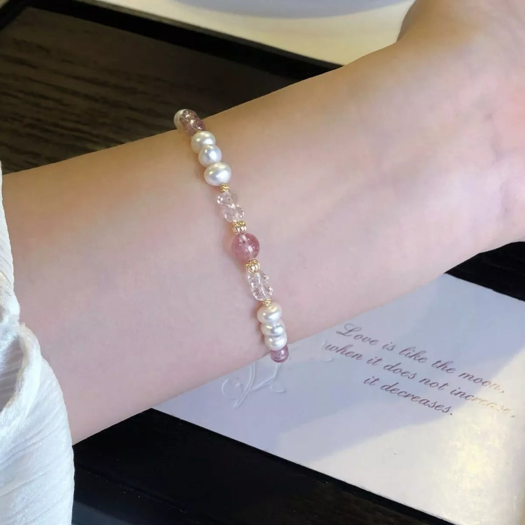 Pearl & Crystal Beaded Bracelet