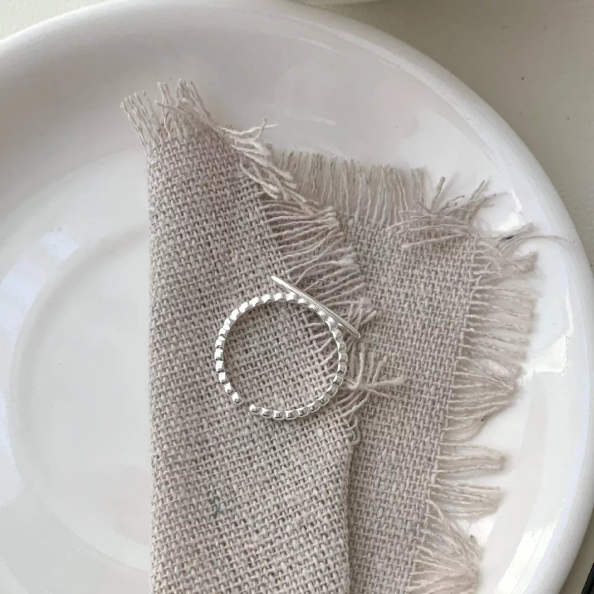 925 Sterling Silver Geometric Ring