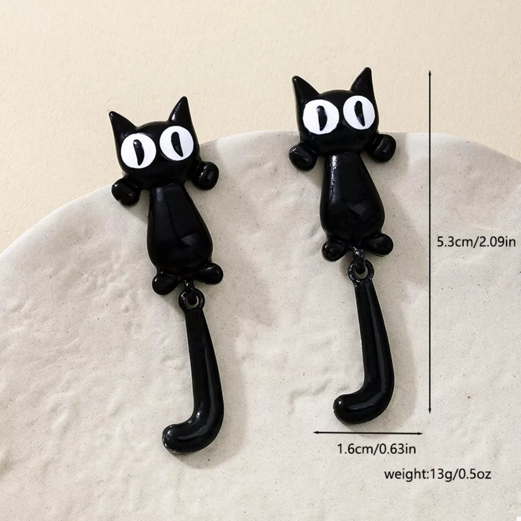 Alloy Cat Earrings