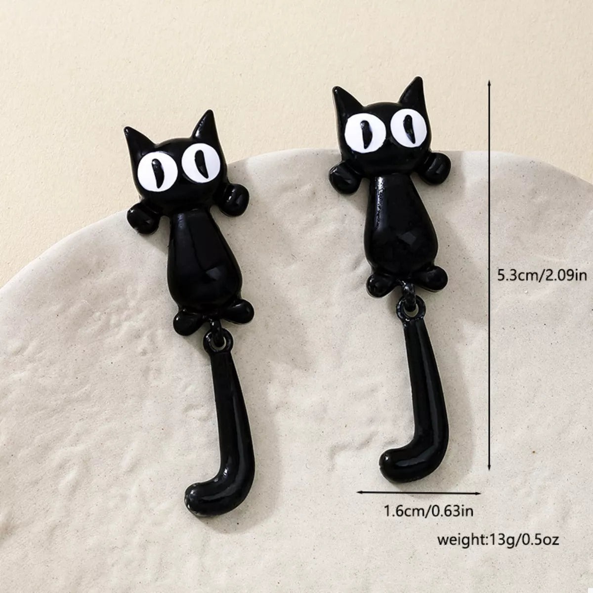 Alloy Cat Earrings