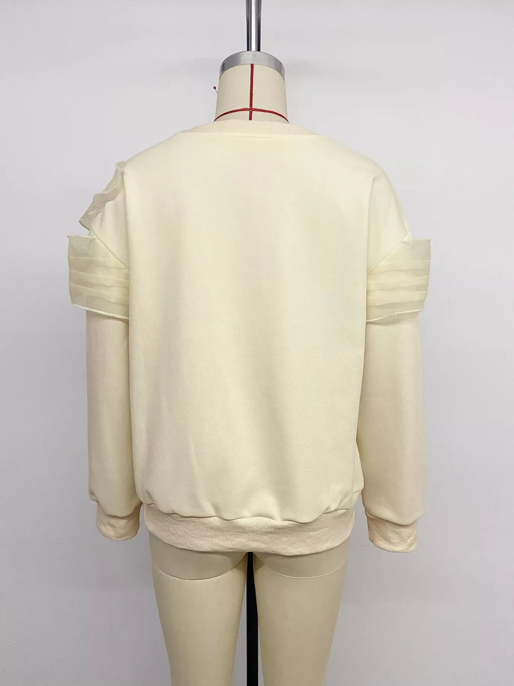 Bow Round Neck Long Sleeve Sweatshirt