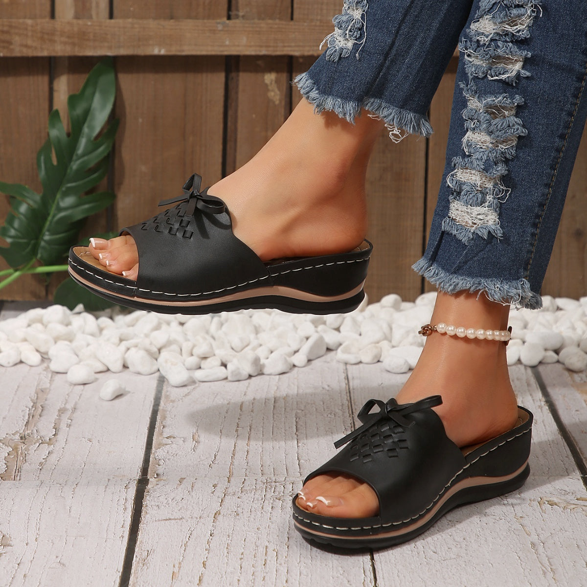 Open Toe Wedge Sandals