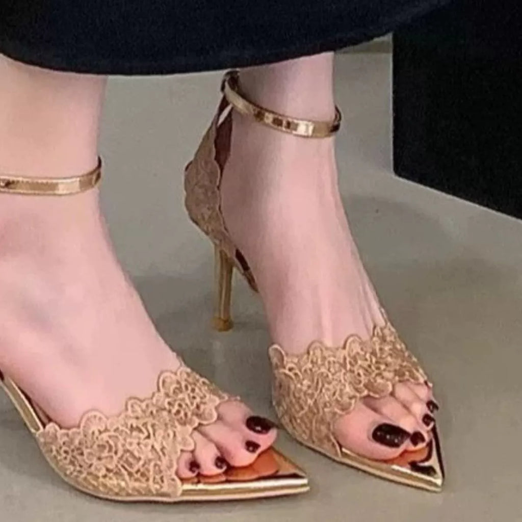 Open Toe Stiletto Sandals