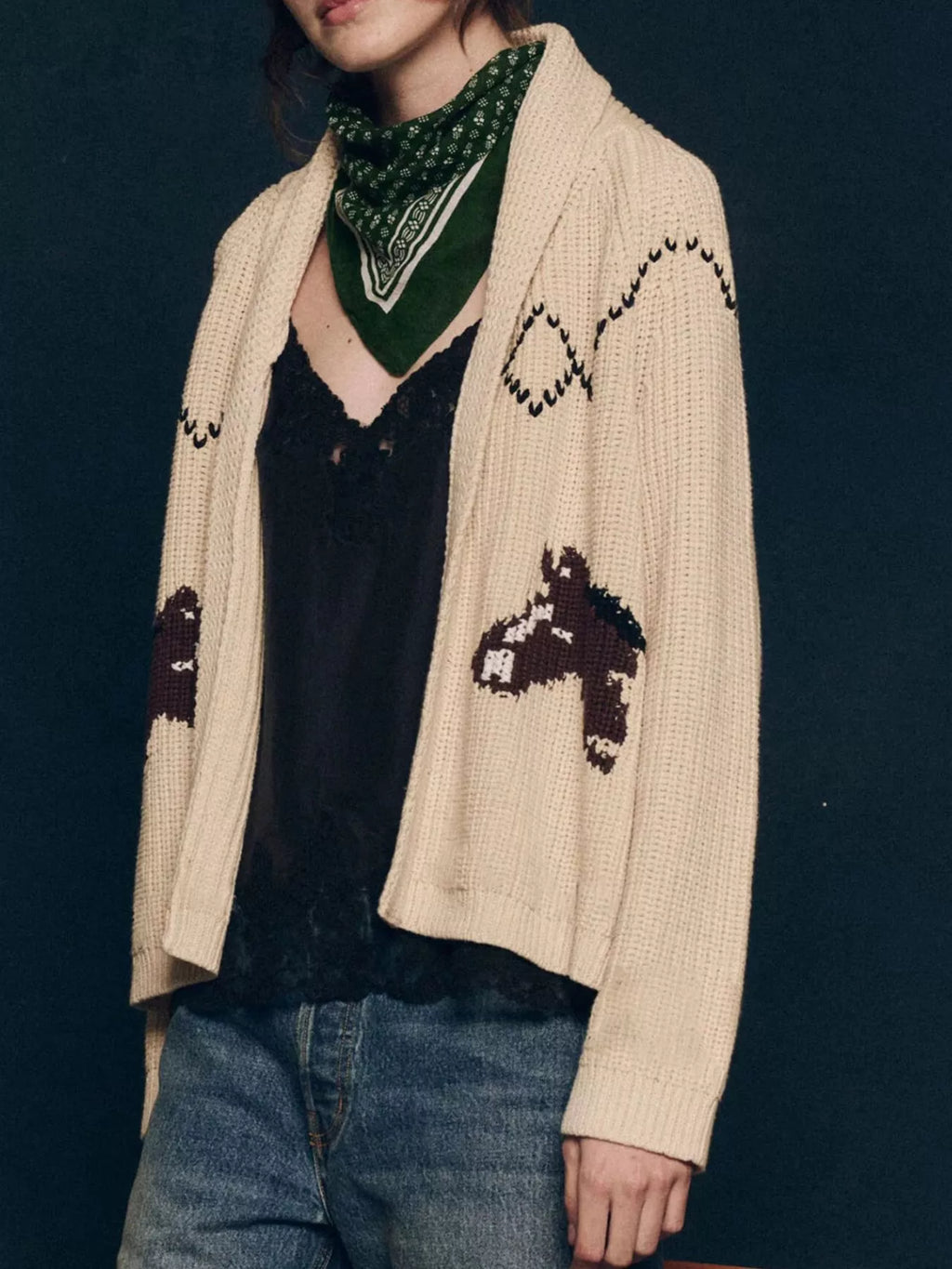 Open Front Long Sleeve Cardigan