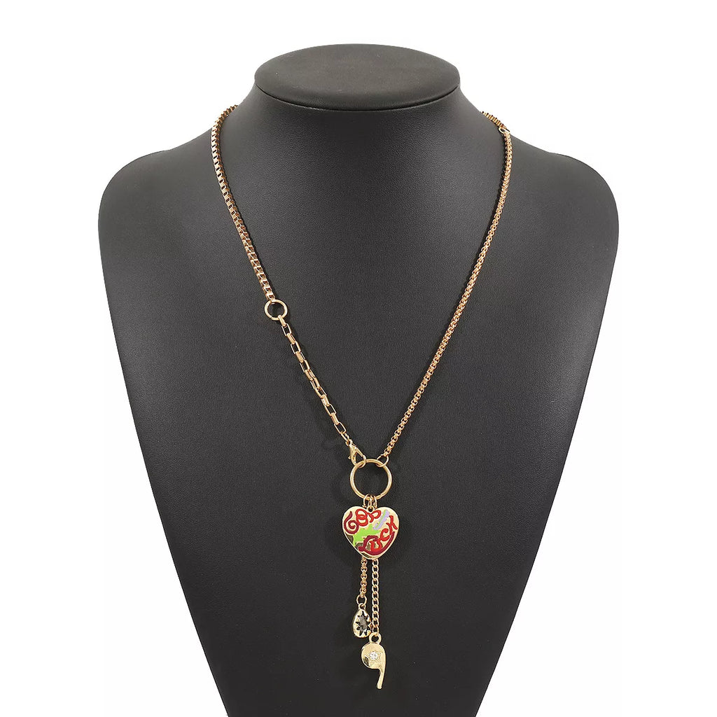 18K Gold-Plated Halloween Charm Necklace