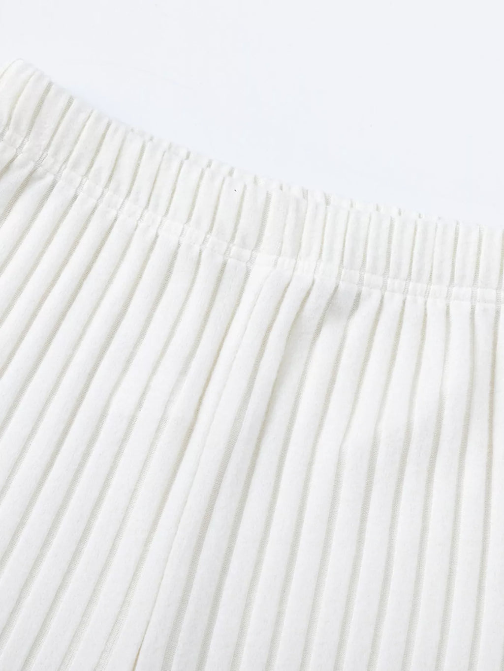 Ribbed Knit Top and Pants Set