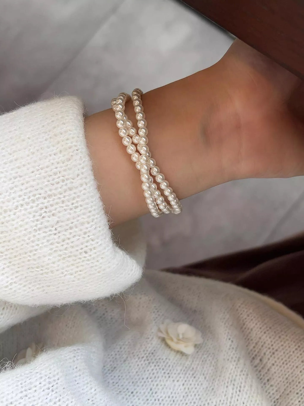 Three Layers Pearl Bracelet
