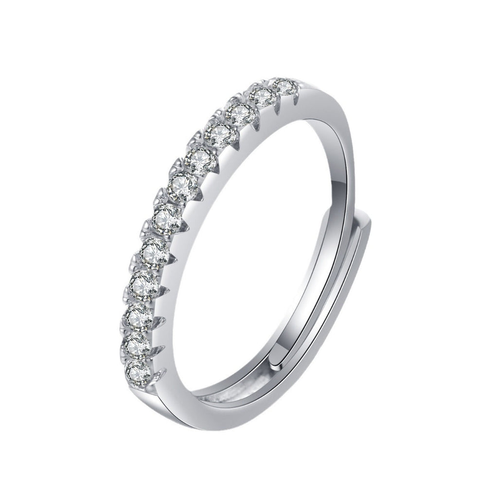 925 Sterling Silver Moissanite Ring