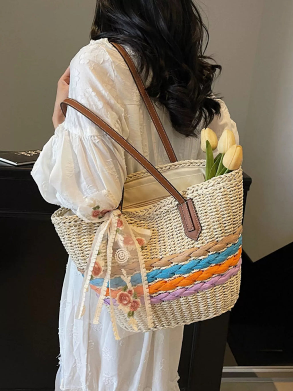 Straw Woven Shoulder Bag