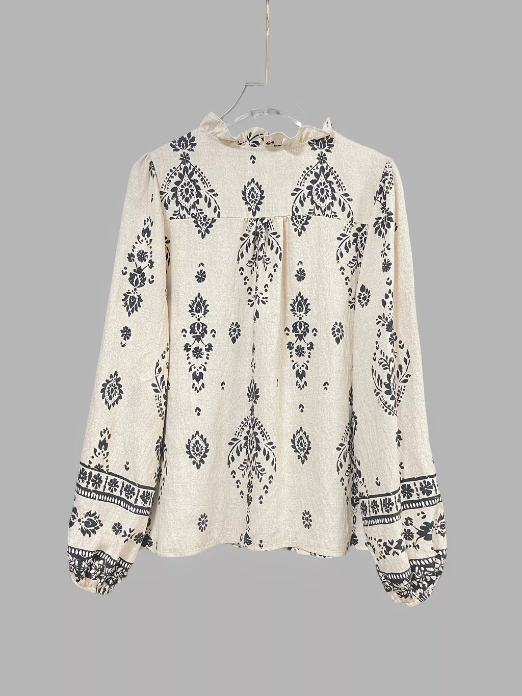 Vintage Print Long Sleeve Shirt
