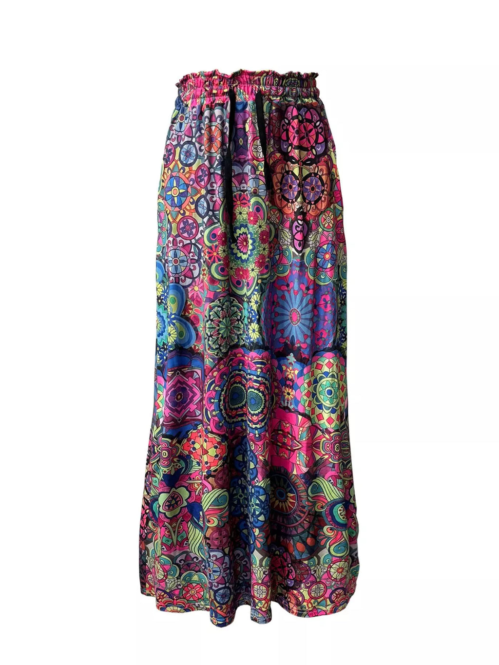 Printed Wide-Leg Pants