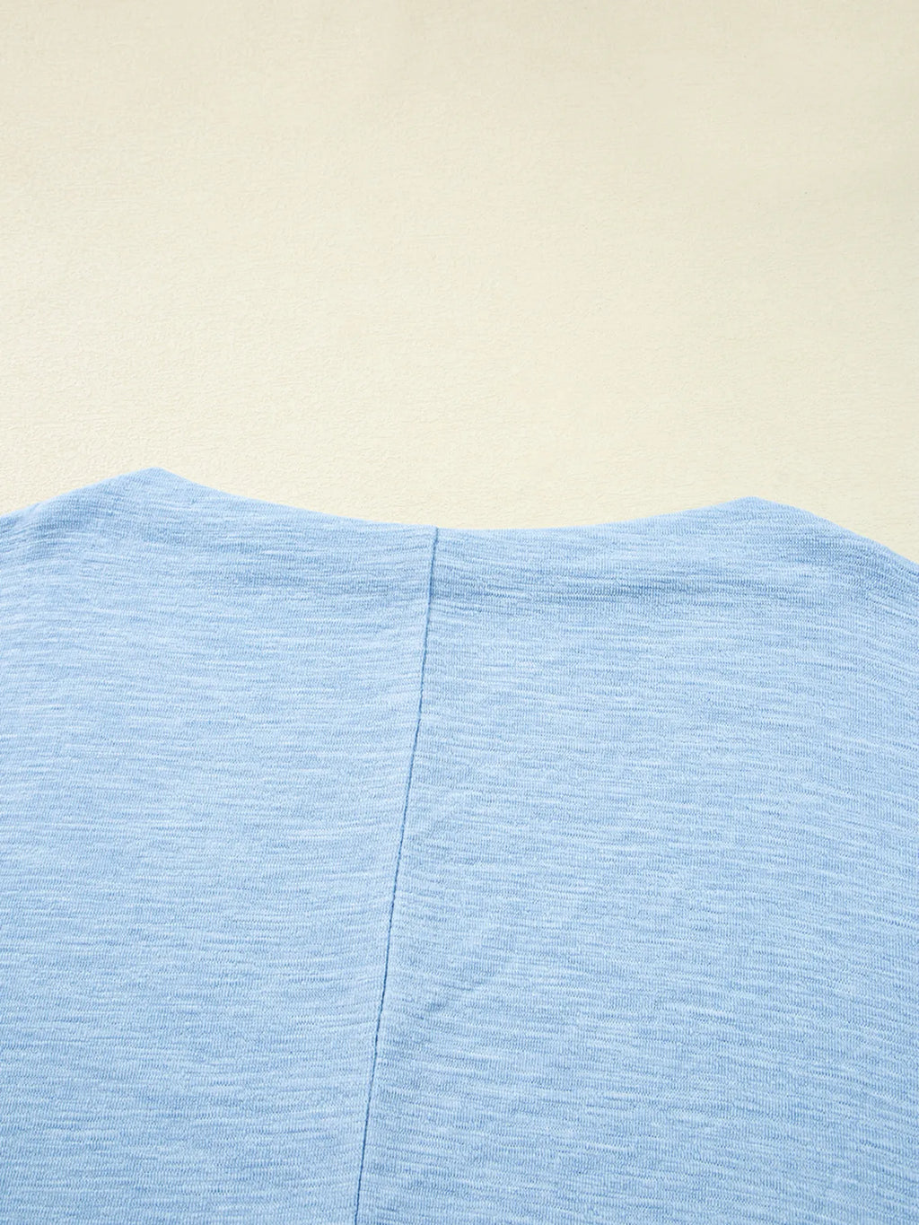 Solid Color Batwing Long Sleeve Top