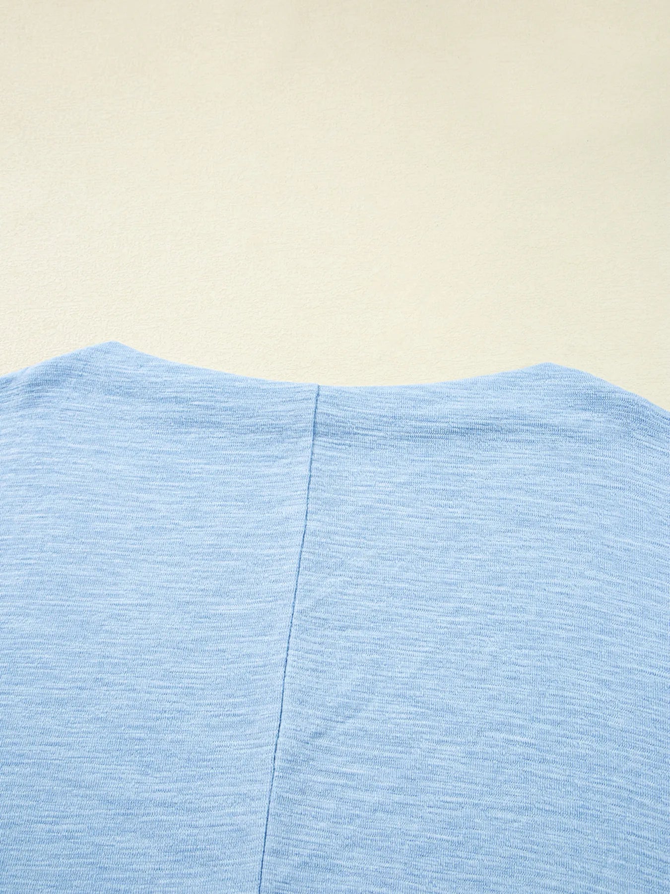 Solid Color Batwing Long Sleeve Top