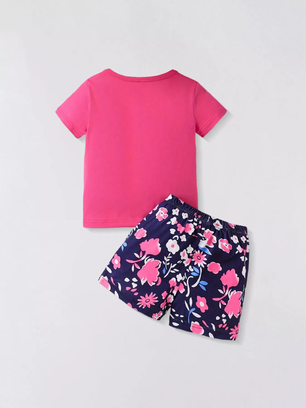 Children's Floral Sunglasses Tee and Shorts Set