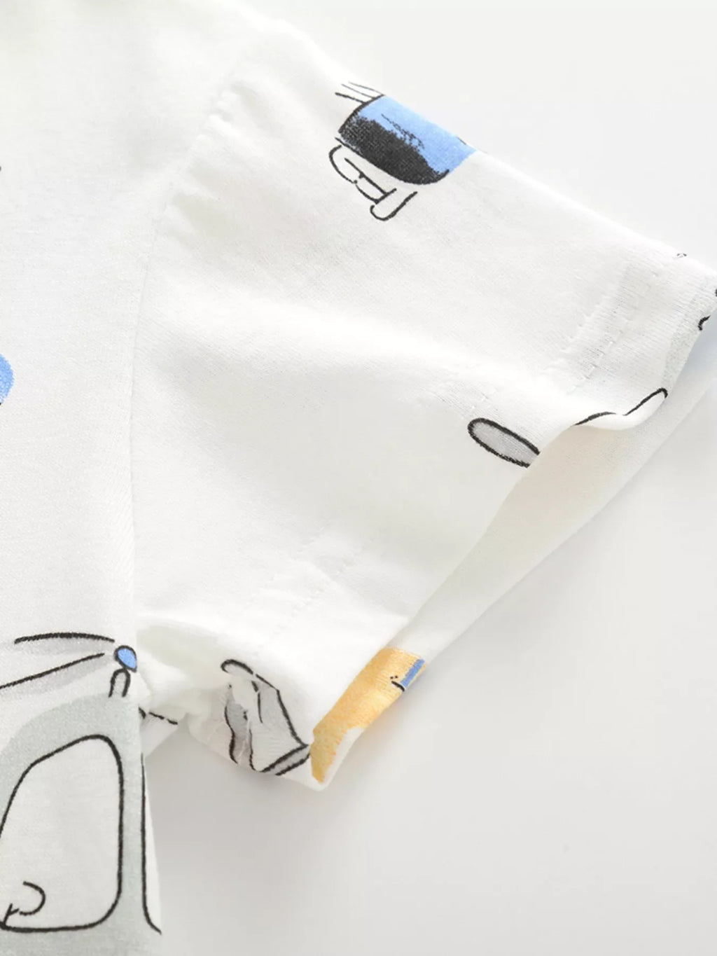 Children's Vehicle Print Cotton T-Shirt