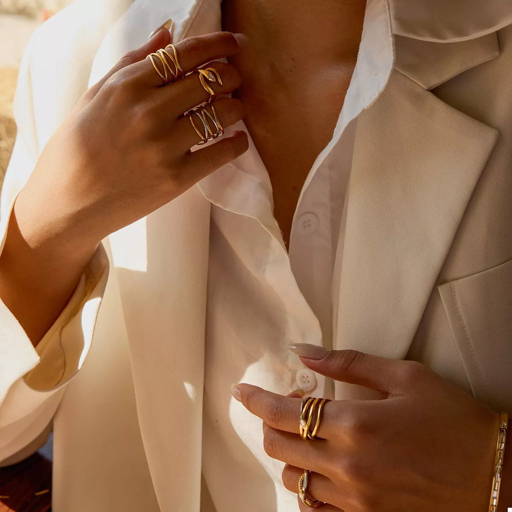 Two-Tone Open Ring