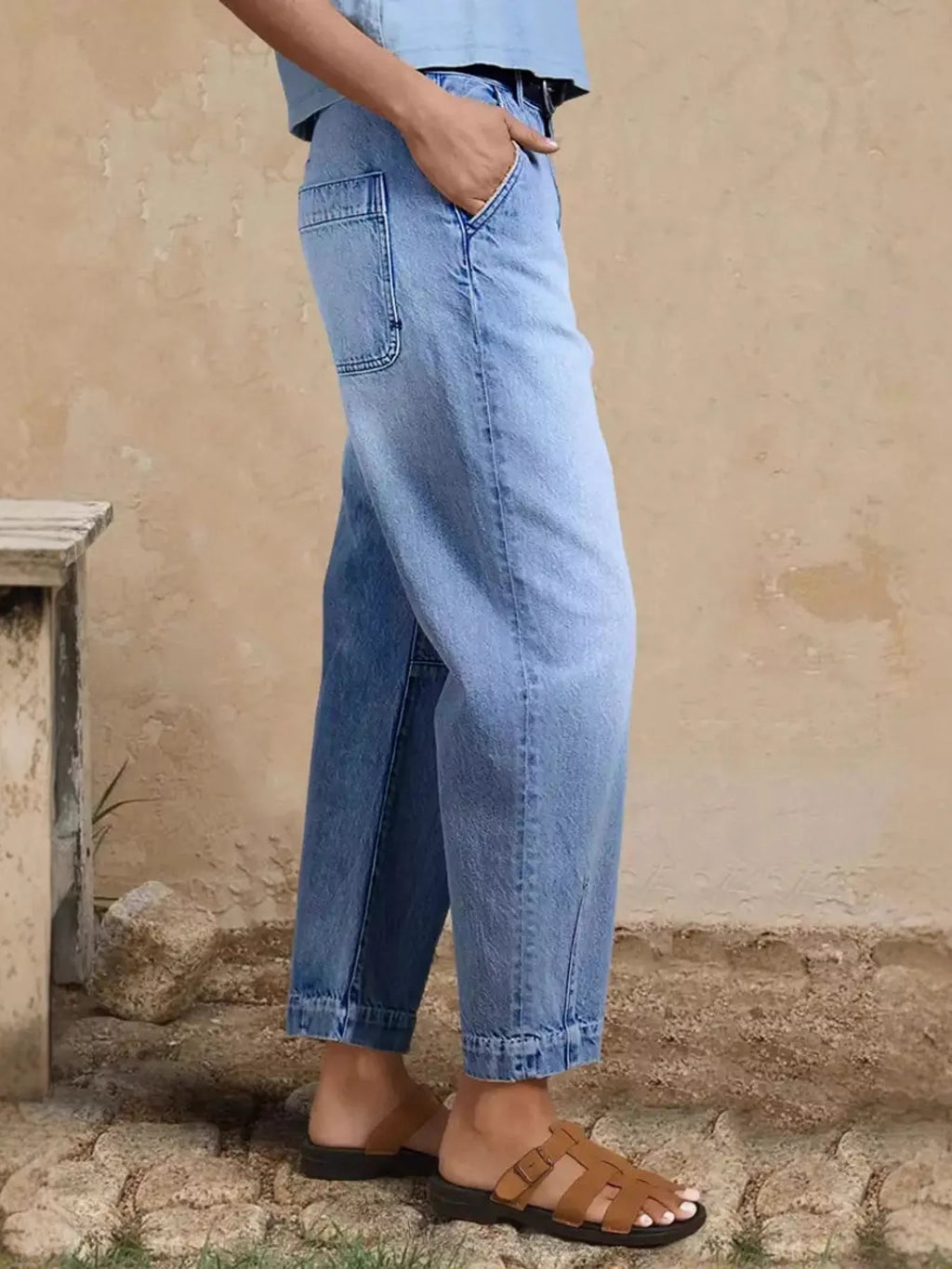High-Waisted Relaxed Fit Jeans