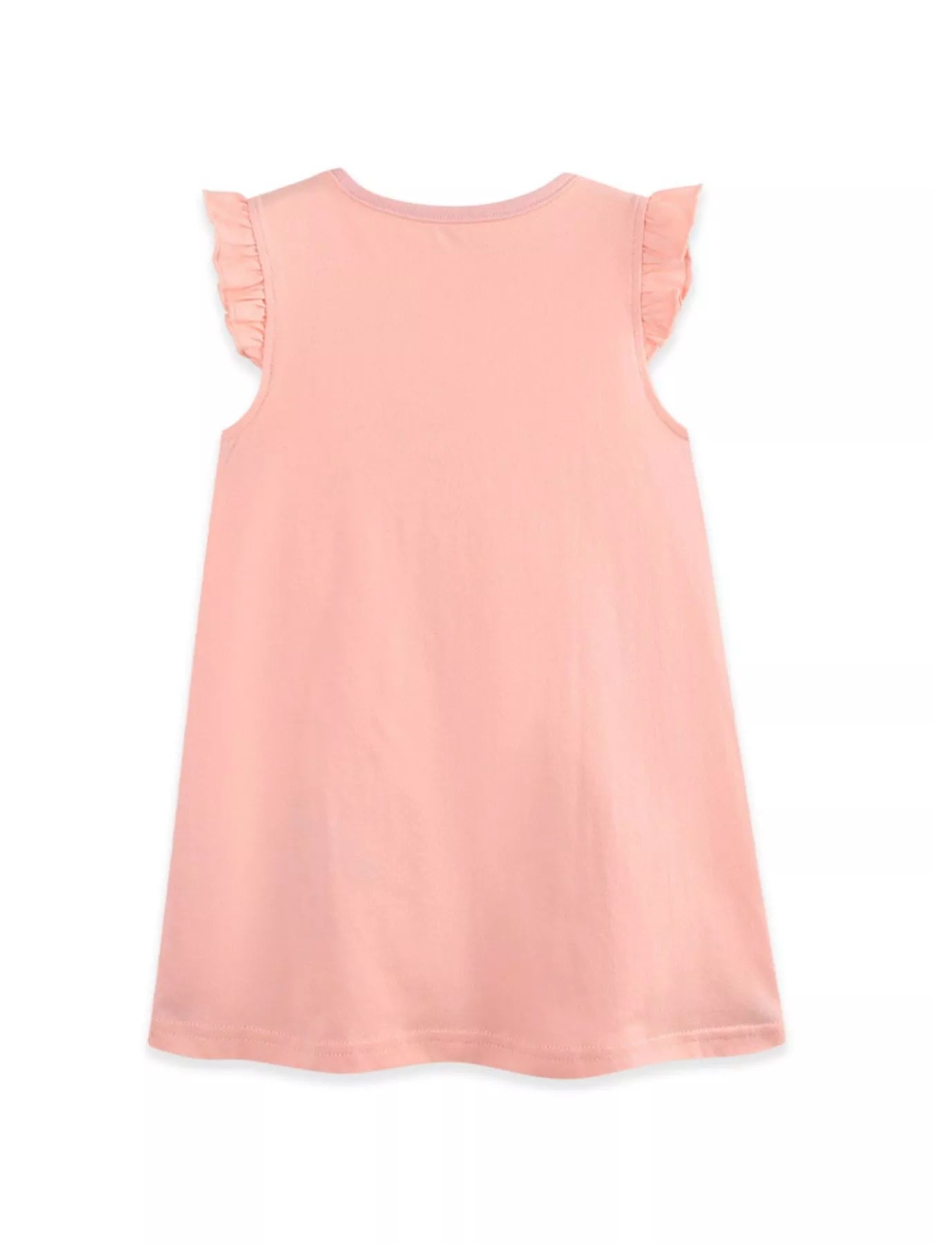Children's Floral Embroidered Ruffle Sleeve Casual Dress