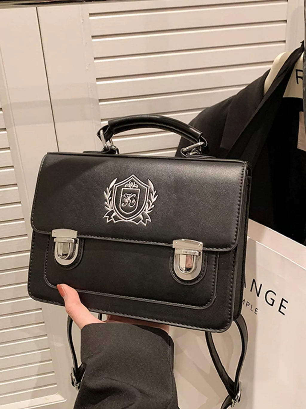 PU Leather Backpack Bag