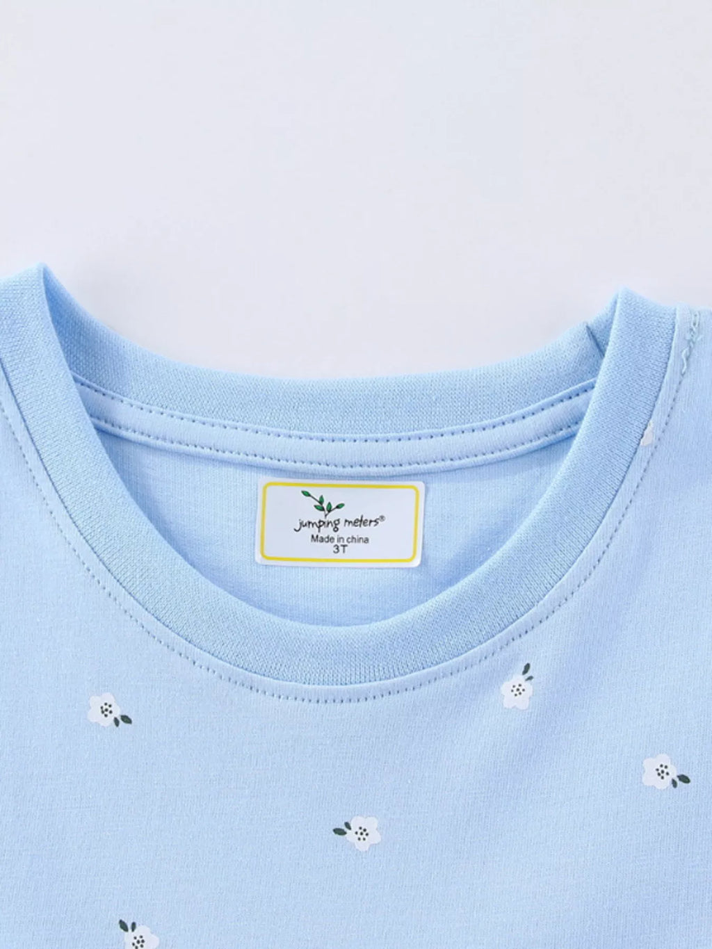 Children's Floral Unicorn Round Neck Dress