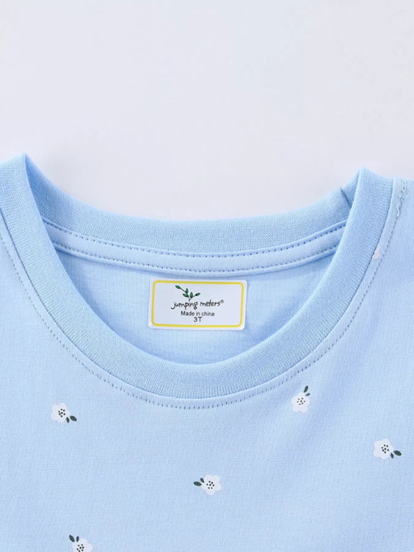Children's Floral Unicorn Round Neck Dress