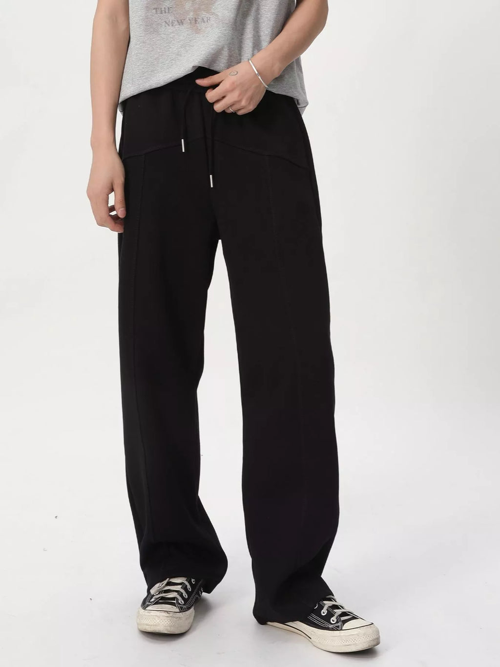 Men's Wide Leg Drawstring Pants