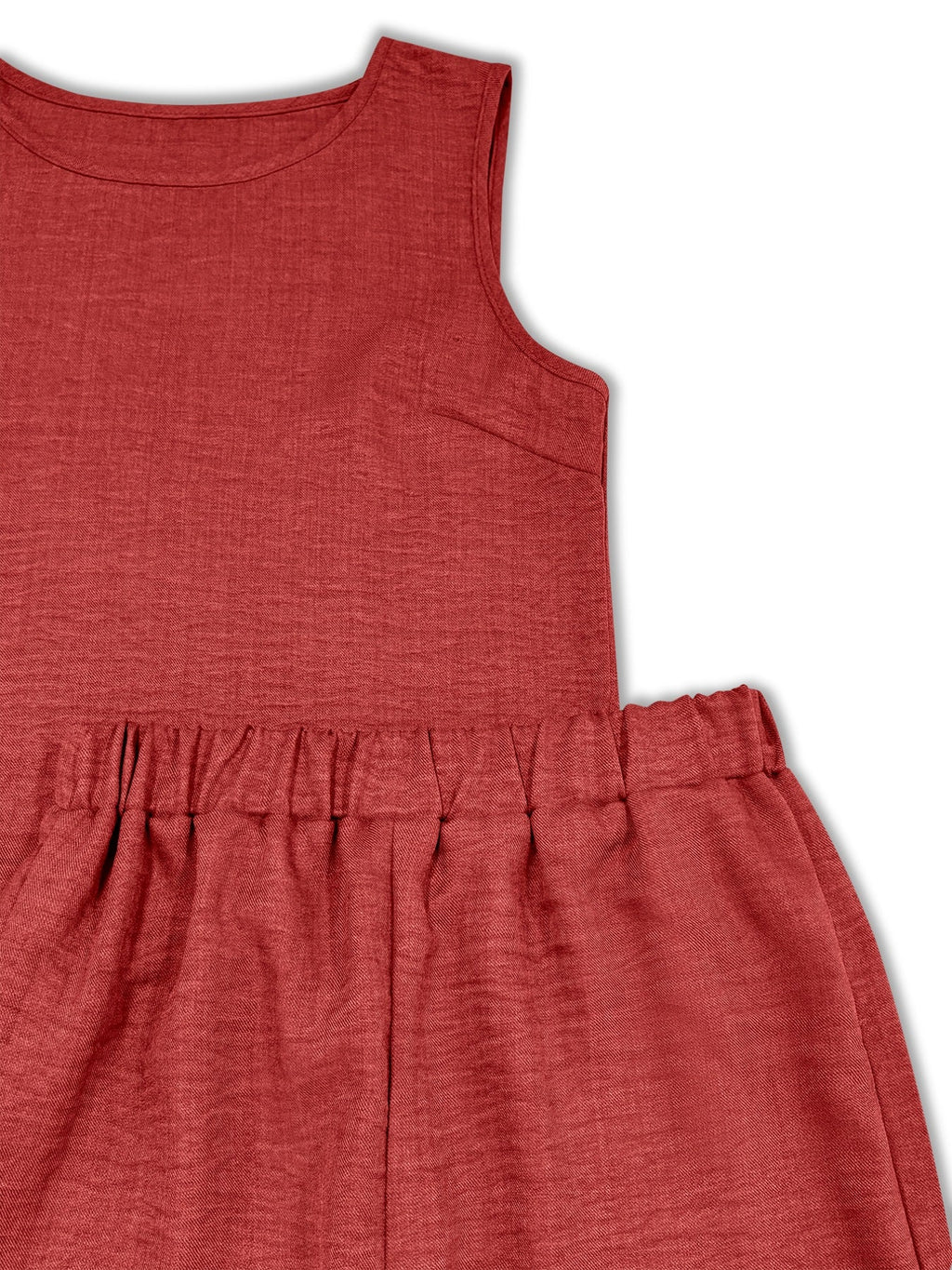 Ruffle Hem Tank and Pants Set