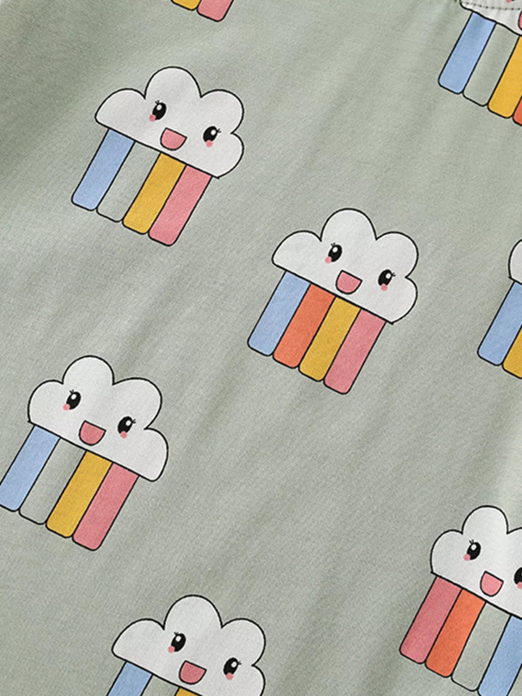 Children's Cloud Rainbow Print T-Shirt